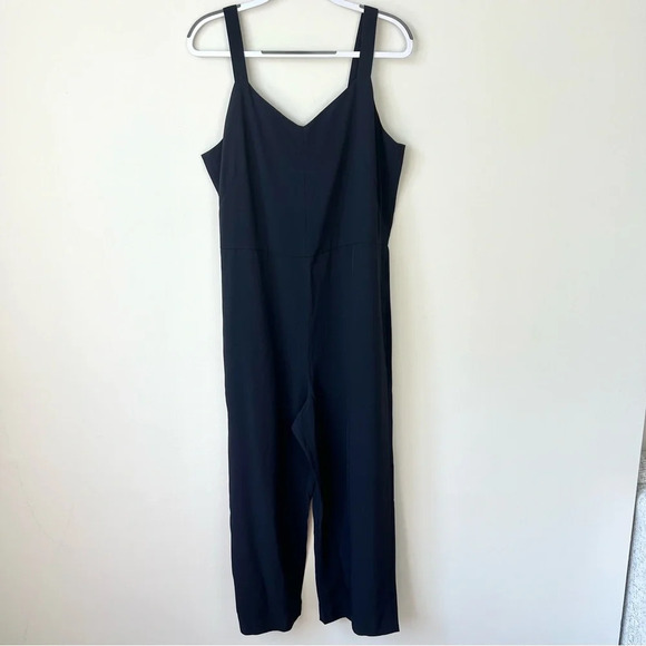NWT Everlane Japanese GoWeave Slip Jumpsuit Navy - Picture 3 of 9